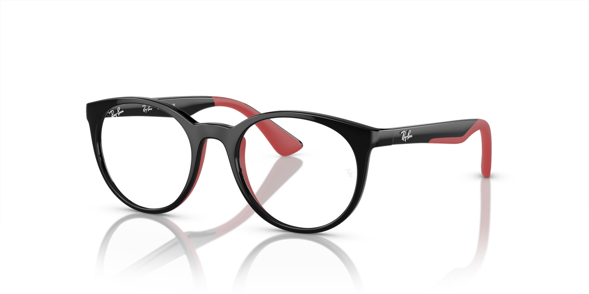 Ray-Ban Kids RB1628 eyeglasses in Black On Red (3928), view 1