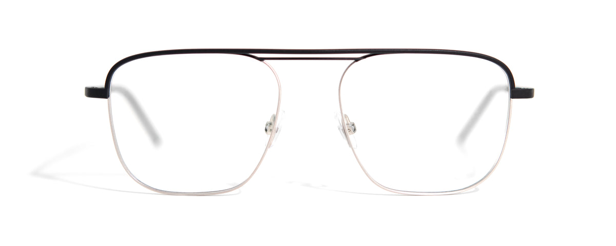 Gotti GREGORY eyeglasses in Matte Black / Silver (SLB-B), view 1