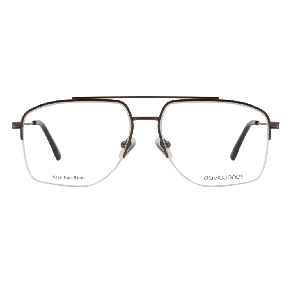 David Jones DJ0579 eyeglasses in Matte Brown (C1), view 1
