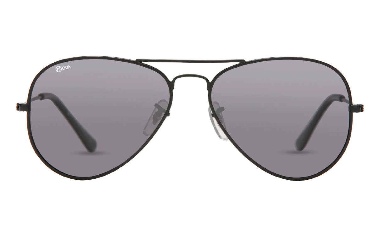 Nova Kelvin NV0213 sunglasses in Shiny Black / Grey (F01), view 1