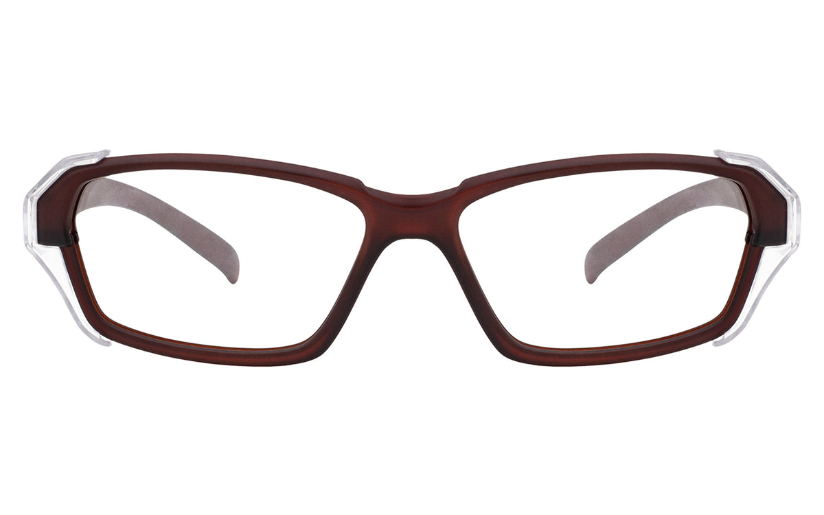 Nova Premium Rx Safety NVS003 eyeglasses in Matte Brown (F01), view 1