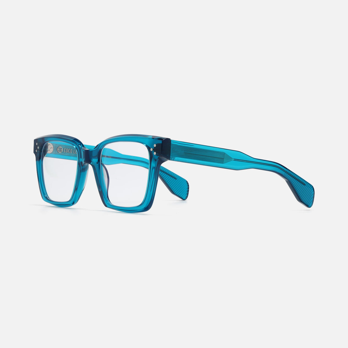 COCO LENI Grand eyeglasses in Teal, view 2