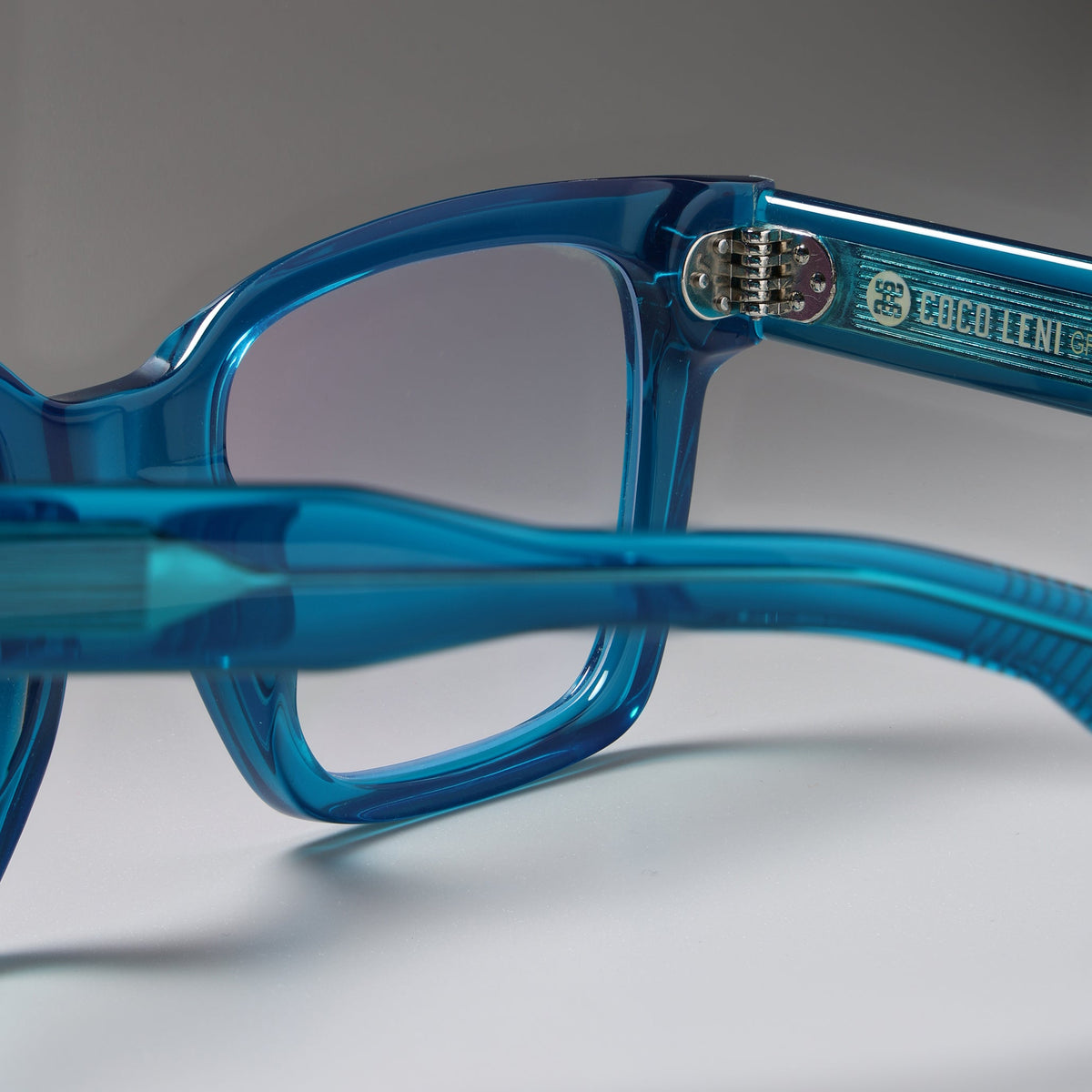 COCO LENI Grand eyeglasses in Teal, view 3