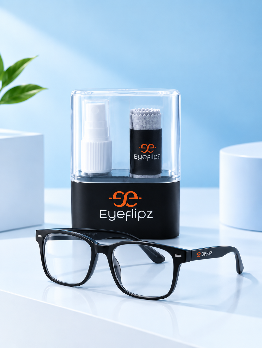 Premium Eyewear Cleaning Kit – Lens Cleaning Spray & Microfiber Cloth