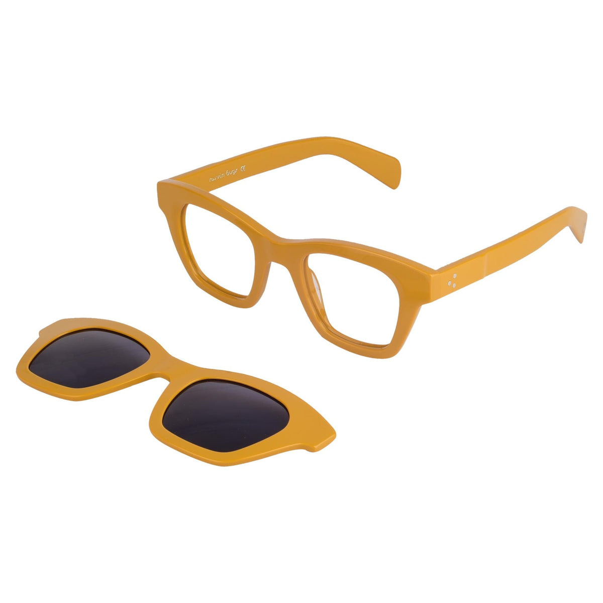 Rosvin Bugs Geneva eyeglasses in Yellow / Grey (C1), view 1